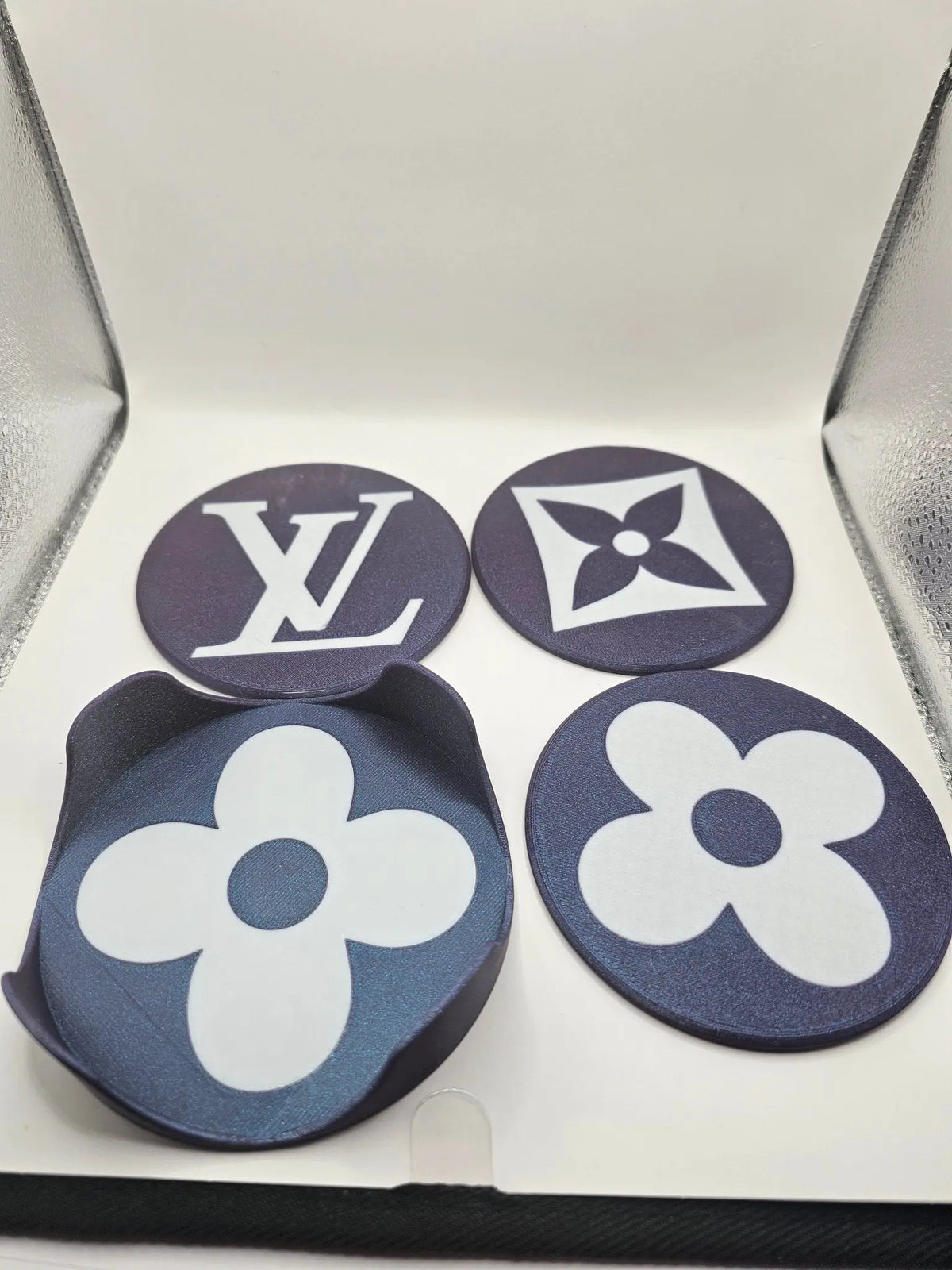 3D Coasters Set 6 pieces | Inspired by Louis Vuitton | Premium Design - kejsi3dprint