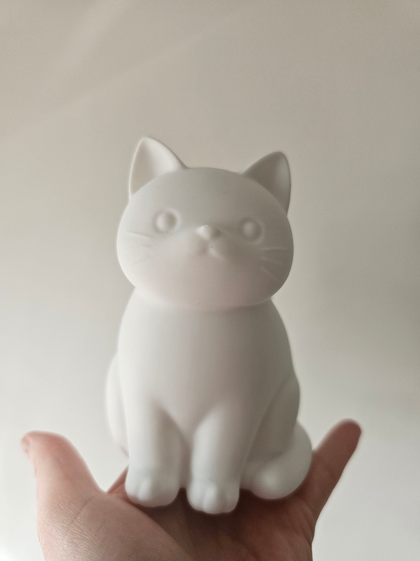 Cute Cat Planter – 3D Printed Cat Flower Pot | Minimalist Home Decor