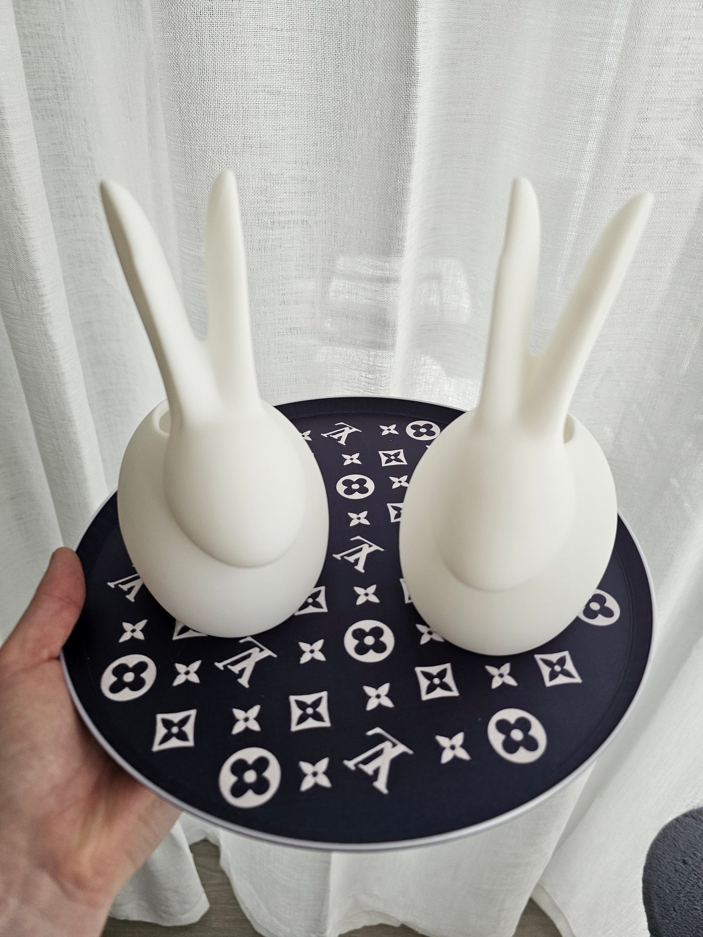 Bunny Planter Set – 3D Printed Rabbit Vase | Minimalist Home & Easter Decor