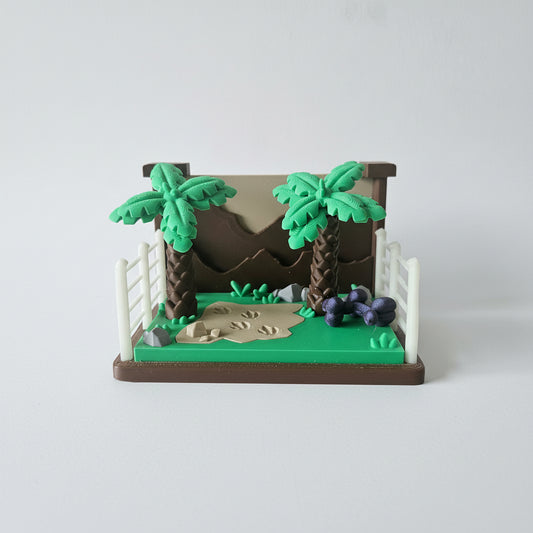 Dinosaur Diorama – 3D Printed Jurassic Scene | Kids Room Decor & Collector's Display