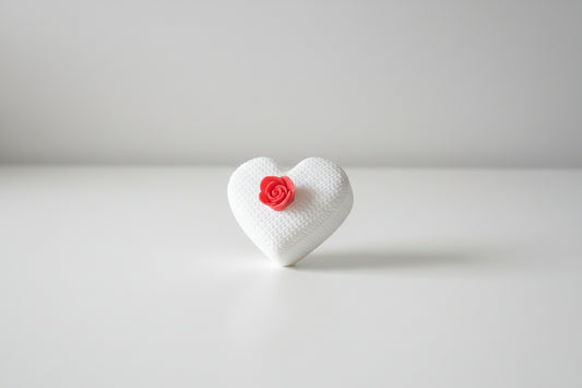 Heart Ring Box – 3D Printed Jewellery Gift Box with Rose | Valentine's & Wedding Decor