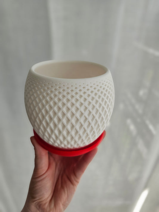 3D Printed Diamond Texture Planter
