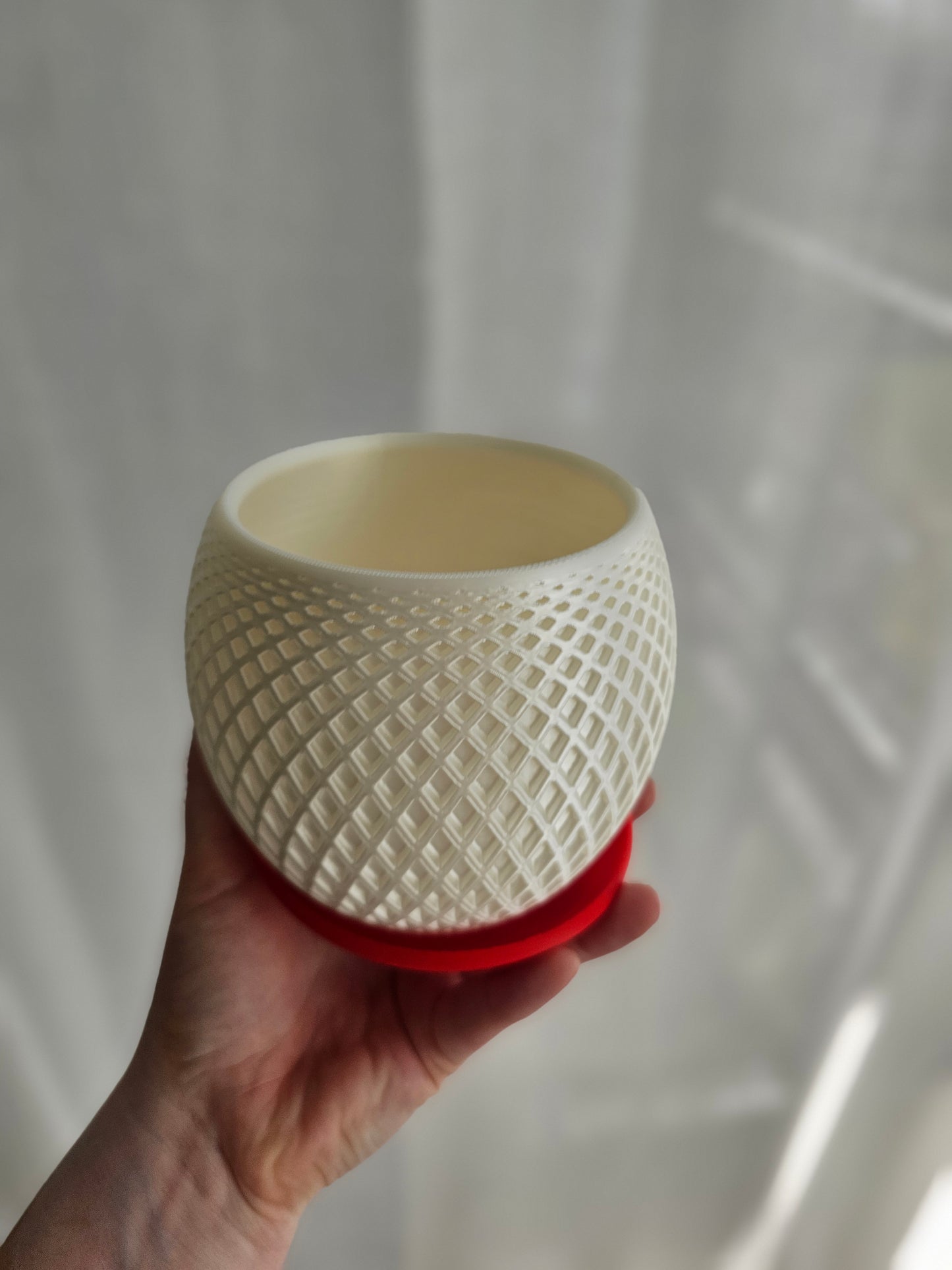 3D Printed Diamond Texture Planter