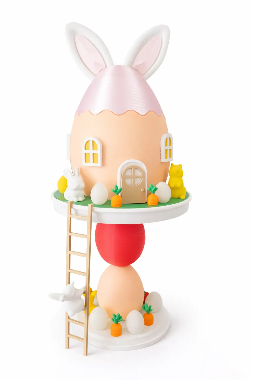 3D Easter Bunny decor showcasing festive holiday design for seasonal home decoration and celebration