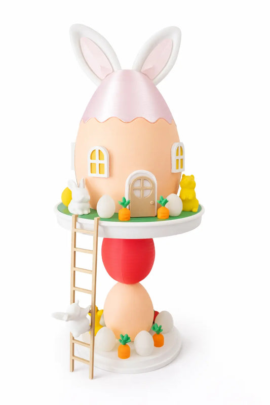 3D Easter Bunny decor showcasing festive holiday design for seasonal home decoration and celebration