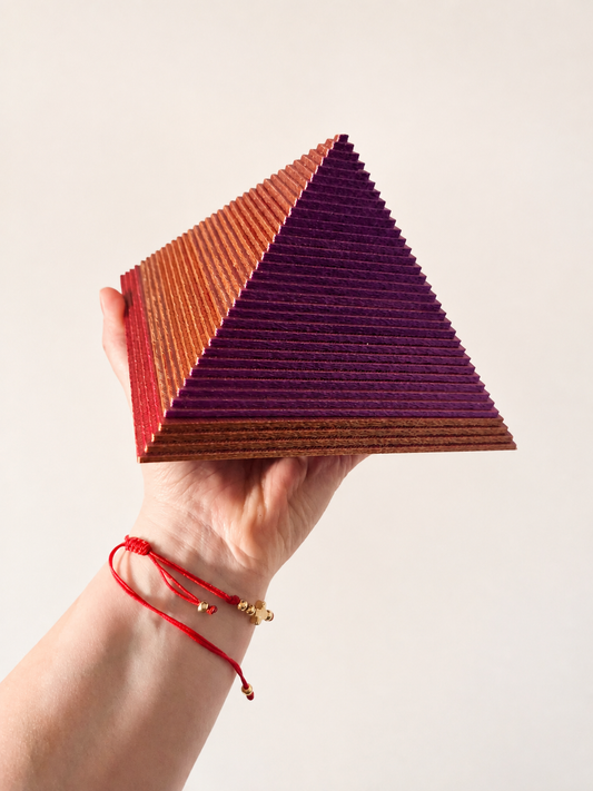 3D-geprinte Piramide Geldbox – Decoratieve Opbergdoos voor Briefgeld en Munten