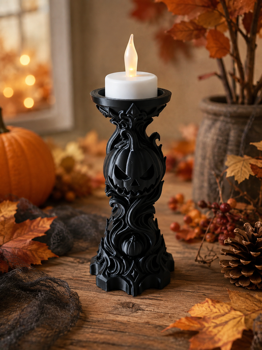 Gotische Pompoenkaarsenhouder – Halloween Decoratie