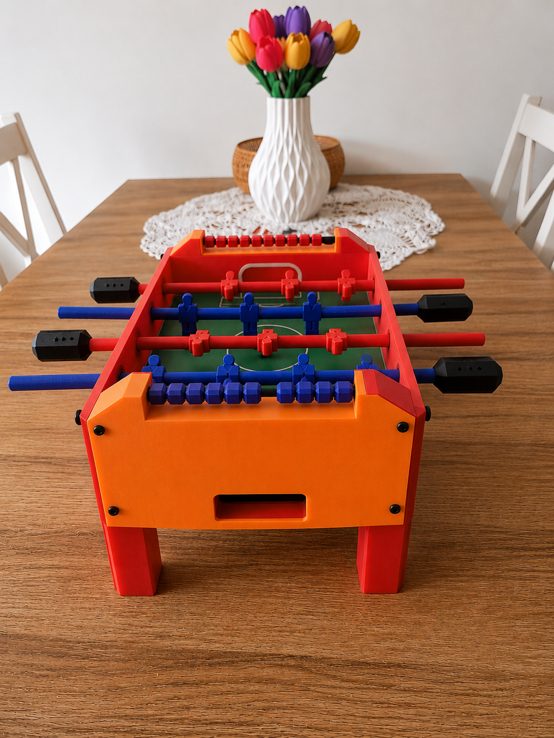 3D Printed Mini Foosball Table – Tabletop Soccer Game