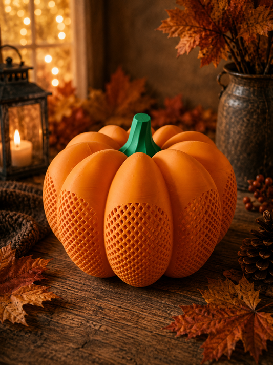 3D-geprinte Pompoen Decoratie – Herfst & Halloween