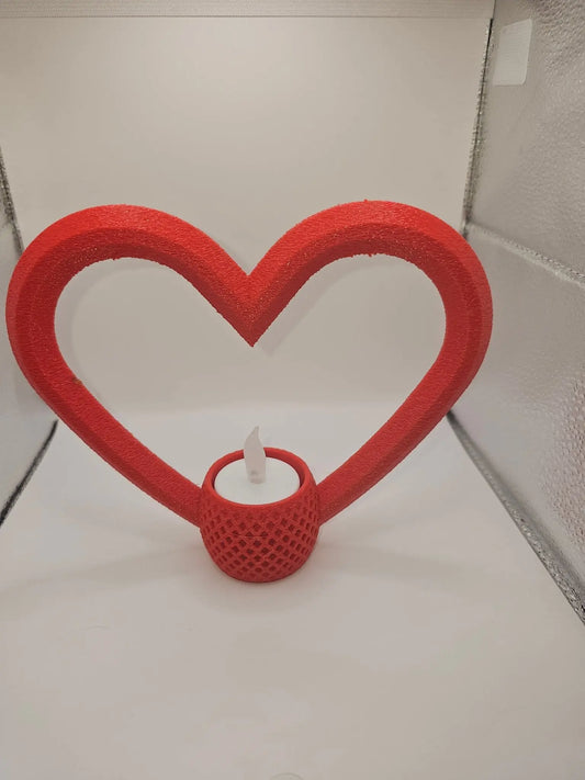 Decorative Heart Candlestick - kejsi3dprint