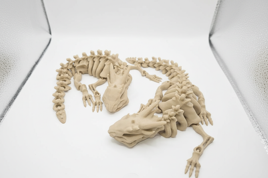 Flexi Dragon Skeleton Figurine – Articulated 3D Printed