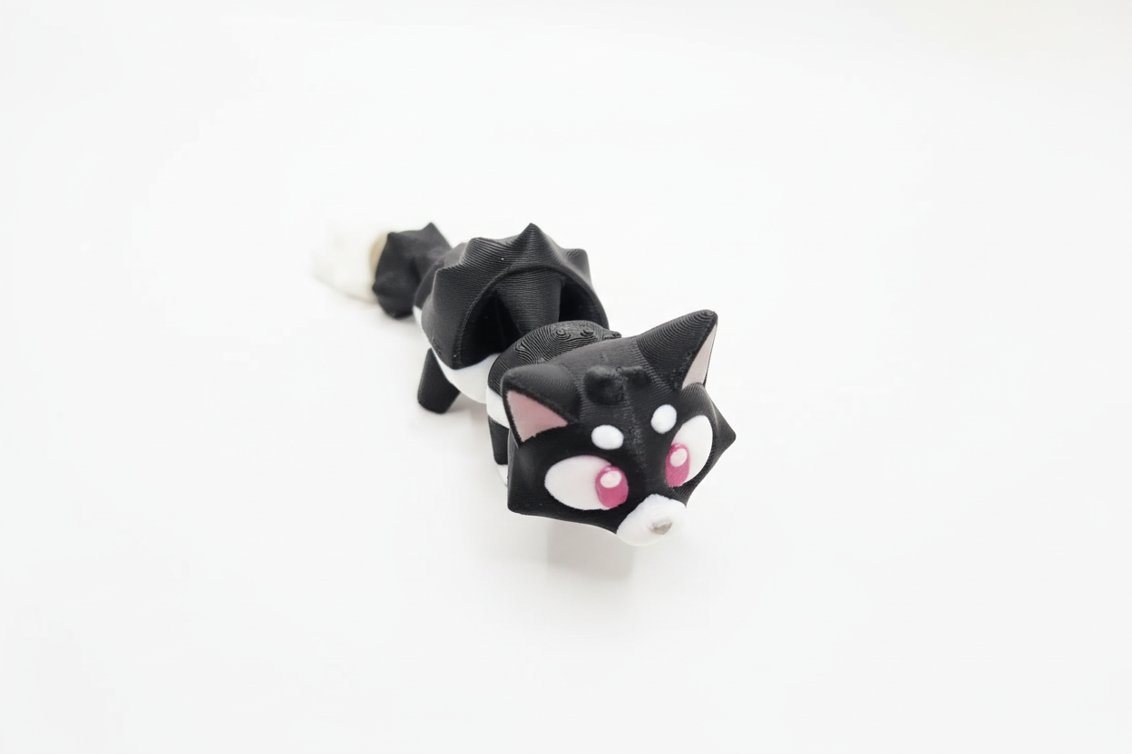 Flexi Cat – Articulated 3D Printed Fidget Figurine