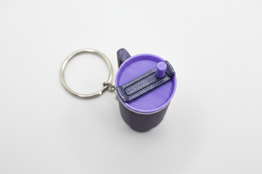 Tumbler-Style Keychain Container – 3D Printed EDC Accessory