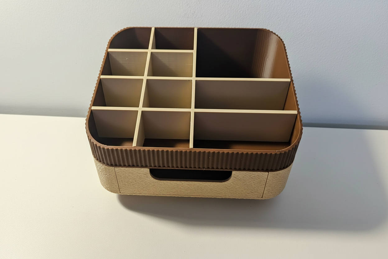 Modular Organizer with Drawer – 3D Printed Home & Office Storage