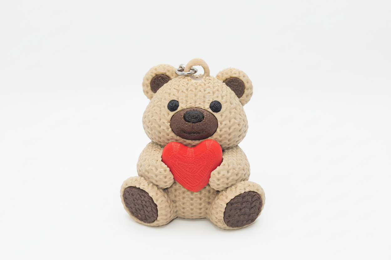 Bear Keychain – 3D Printed Eco-Friendly Accessory