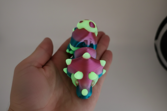 Flexi Stingray Glow in the Dark – Articulated 3D Printed Figurine