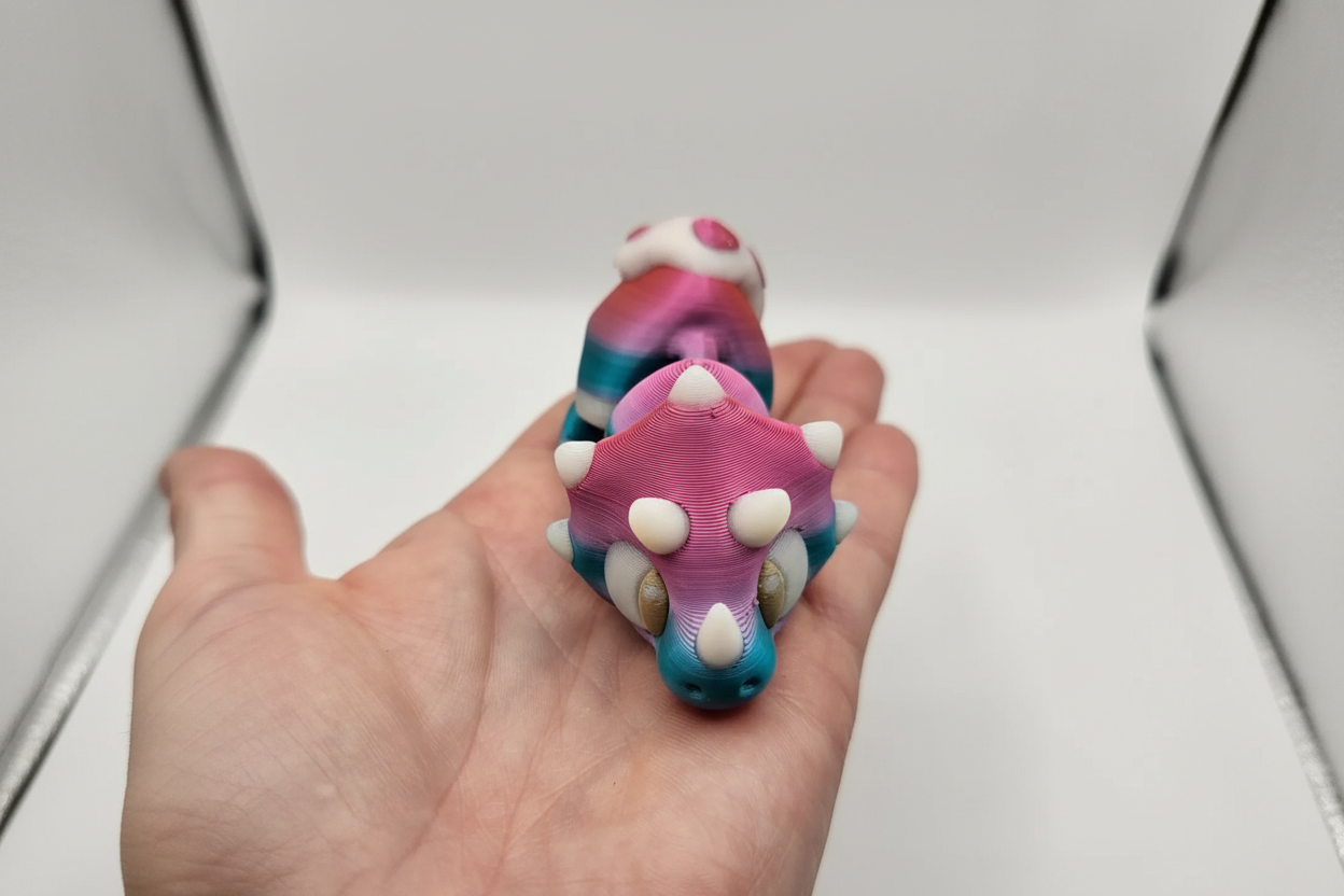 Flexi Stingray Glow in the Dark – Articulated 3D Printed Figurine