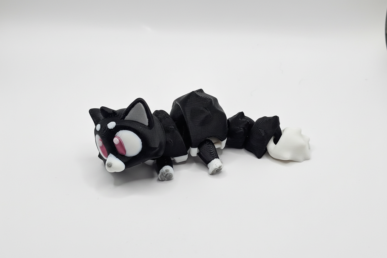 Flexi Cat – Articulated 3D Printed Fidget Figurine