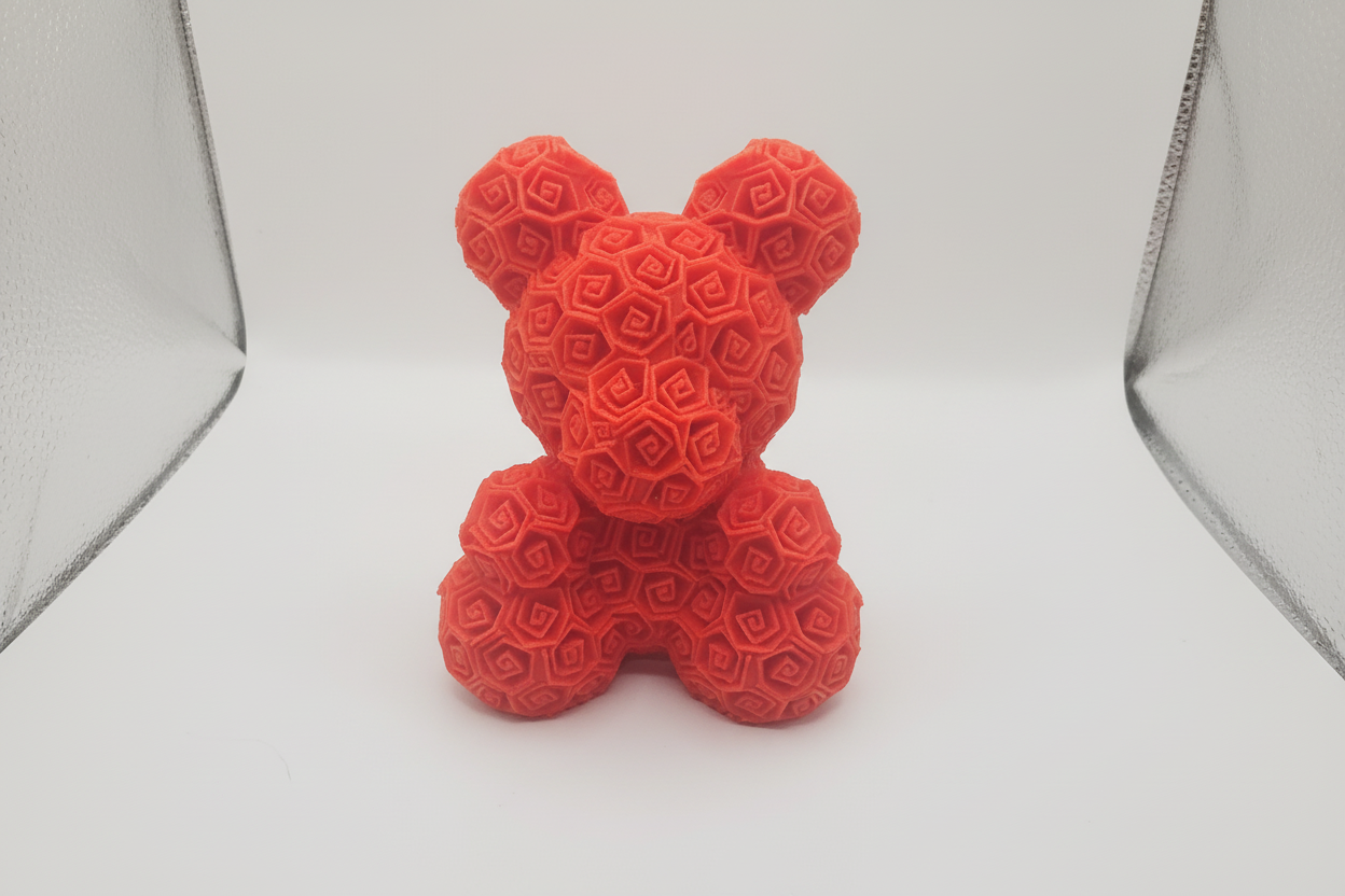 Rose Teddy Bear – 3D Printed Romantic Decor Gift