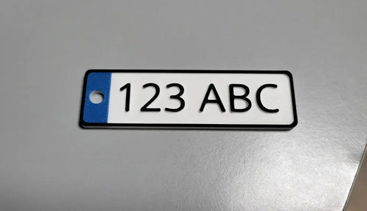 Personalized license plate keychain - License plate with name or number - Original gift - Car and motorcycle enthusiasts - kejsi3dprint