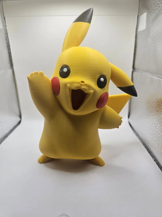 Pikachu 16 cm – 3D print figurine | Dynamic pose | Perfect for a Pokémon fan - kejsi3dprint