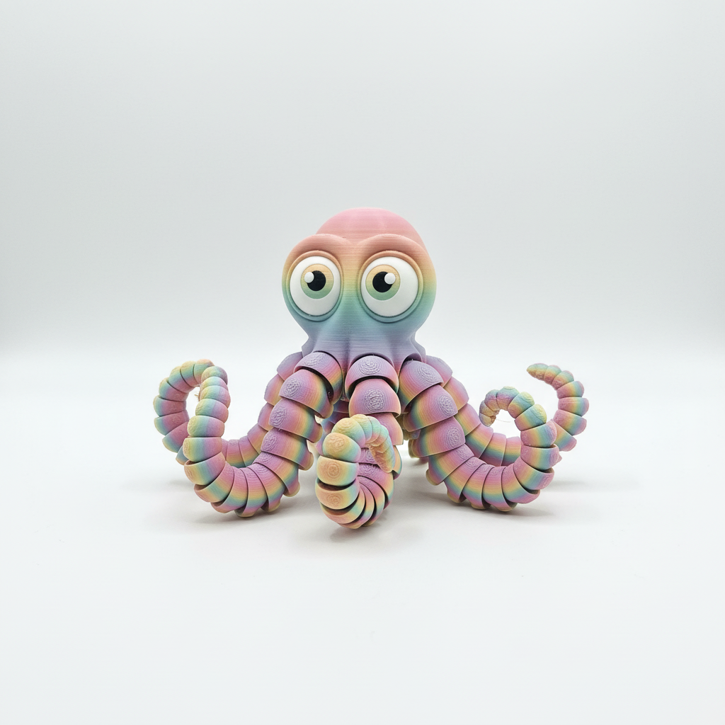 Rainbow Flexi Octopus