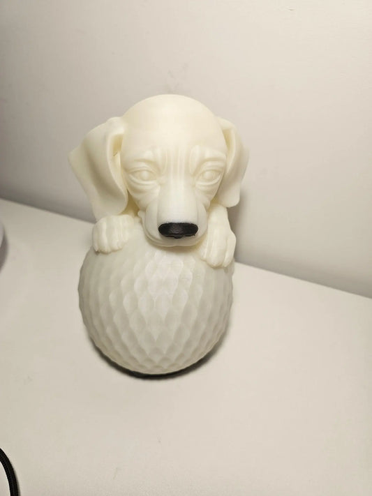 Sleeping Dog Night Lamp – subtle light and unique 3D design - kejsi3dprint