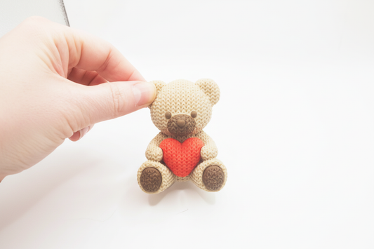Teddy Bear Figurine – rozjaśnione